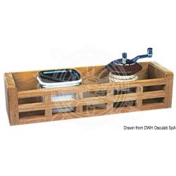 Récipient teck 300x85x70 mm