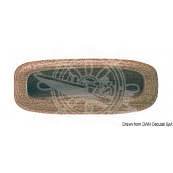 Poignée teck ovale 81 mm