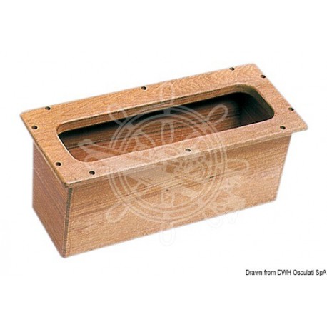 Boîte encastrer en teck 450x190x190 mm