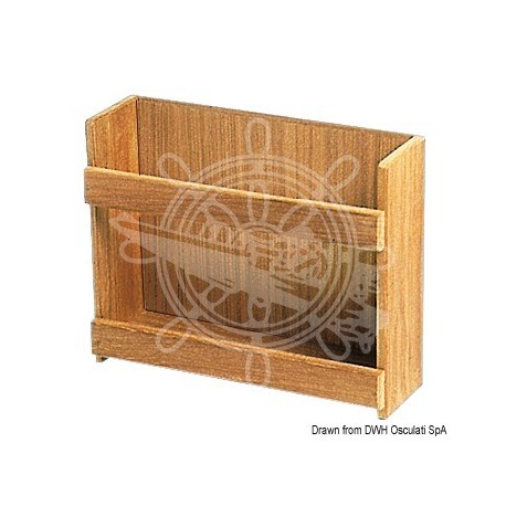 Porte-canettes teck 316x101x254 mm