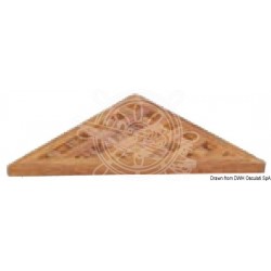 Caillebotis triangulaire teck 250x250x17 mm