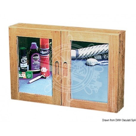 Meuble cuisine/salle de bain teck 560x380x110 mm