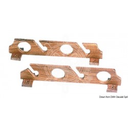 Support canne à pêche teck 4 places