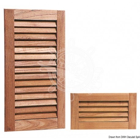 Grille aération teck 235x408 mm
