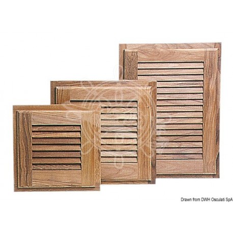 Porte + encadrement teck 380x500 mm