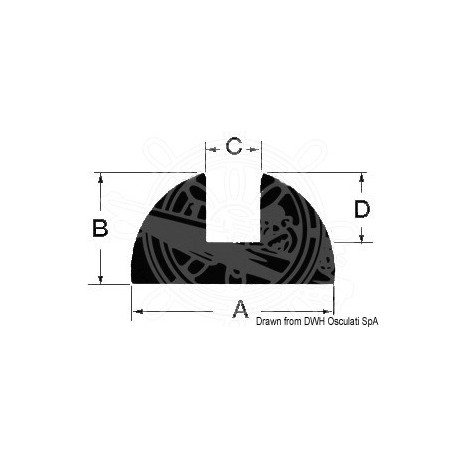 Profilé en teck L 2 m