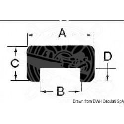 Profilé en teck L 2 m