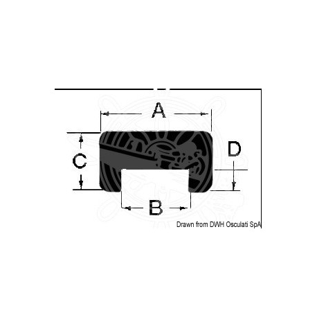 Profilé en teck L 2 m