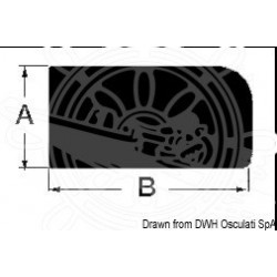 Profilé en teck 18 x 9 mm