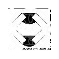 Profilé en teck 35 x 10 x 10