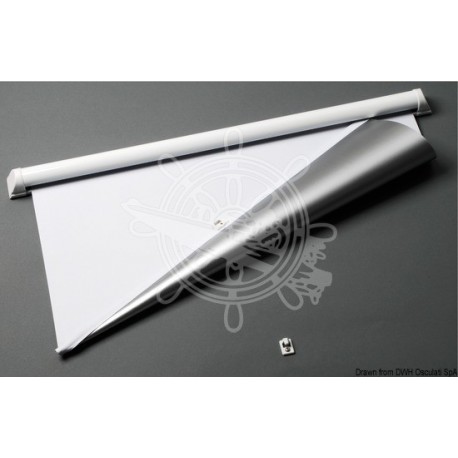 Rideau occultant blanc Climavision Mare 550x650 mm
