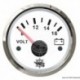 Voltmètre 8/16 V blanc/polie