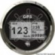 Indicateur vitesse compas totalisat GPS noir/polie