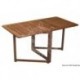Table teck pliante 78x145x70 cm