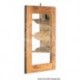 Miroir p. toilettes teck 275x375 mm