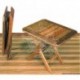 Table pliable teck 50x40 cm