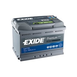 Batteries EXIDE Premium 64 A EA640 pôle Droit 242x175x190