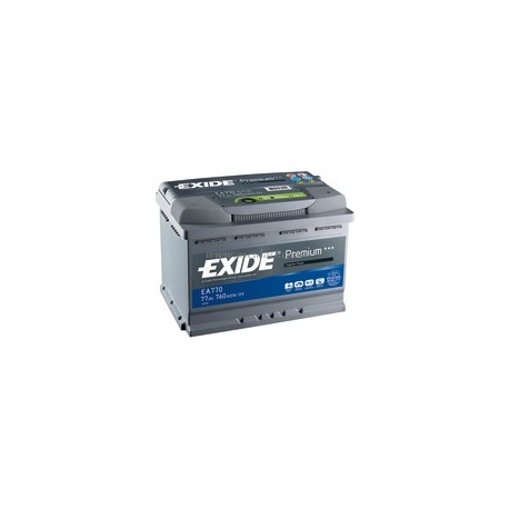 Batteries EXIDE Premium 64 A EA640 pôle Droit 242x175x190