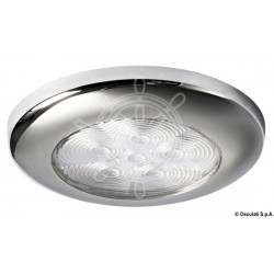 Plafonnier LED à encastrer Polie miroir 12/24 V 6 Led Couleur Blanche